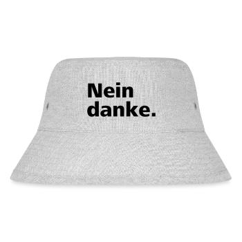 No thank you. - Stanley/Stella Recycled Bucket Hat - heather grey - Front
