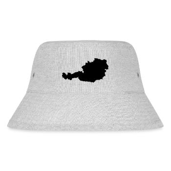 Austria Map - Stanley/Stella Recycled Bucket Hat - heather grey - Front