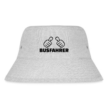 Busfahrer - Stanley/Stella recycelter Bucket Hat - Grau meliert - Vorne