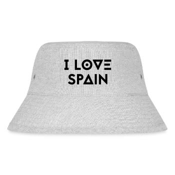 I LOVE SPAIN - Stanley/Stella Recycled Bucket Hat - heather grey - Front
