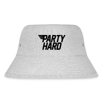 party hard - Stanley/Stella Recycled Bucket Hat - heather grey - Front