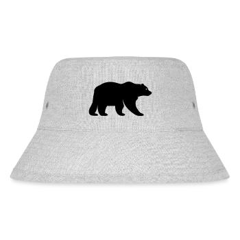 bär - Stanley/Stella recycelter Bucket Hat - Grau meliert - Vorne