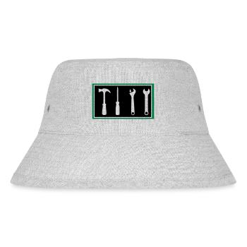 Werkzeug - Stanley/Stella recycelter Bucket Hat - Grau meliert - Vorne