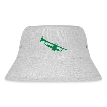 trompete - Stanley/Stella recycelter Bucket Hat - Grau meliert - Vorne