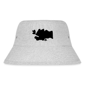 BLACK SPLASH - Stanley/Stella recycelter Bucket Hat - Grau meliert - Vorne