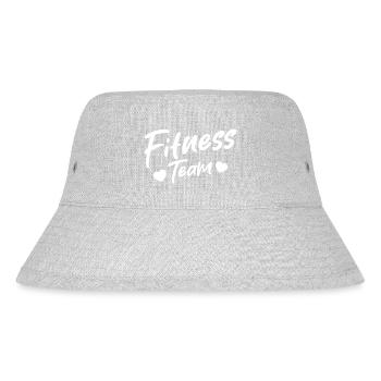 Fitness Team Heart Love - Stanley/Stella Recycled Bucket Hat - heather grey - Front