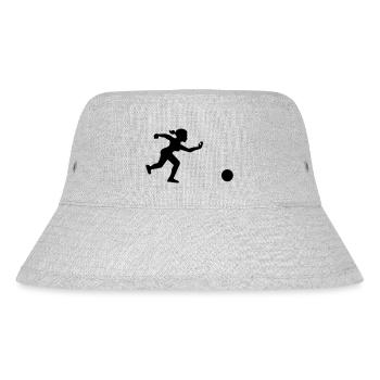 bowling player throws her ball - Stanley/Stella Recycled Bucket Hat - heather grey - Front