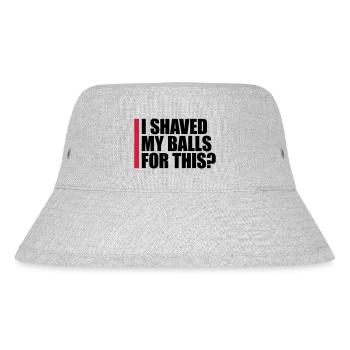 I shaved my balls - Stanley/Stella recycelter Bucket Hat - Grau meliert - Vorne