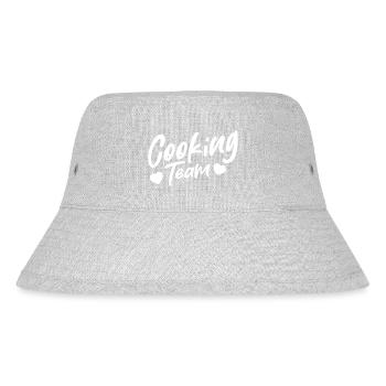 Cooking Team Heart Love - Stanley/Stella Recycled Bucket Hat - heather grey - Front
