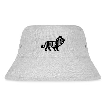 Lion - Lion Courage - Stanley/Stella Recycled Bucket Hat - heather grey - Front