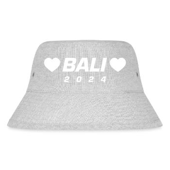 Bali 2024 Heart - Stanley/Stella Recycled Bucket Hat - heather grey - Front