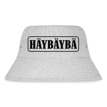 Hey Baby schwarz-weiss - Stanley/Stella recycelter Bucket Hat - Grau meliert - Vorne