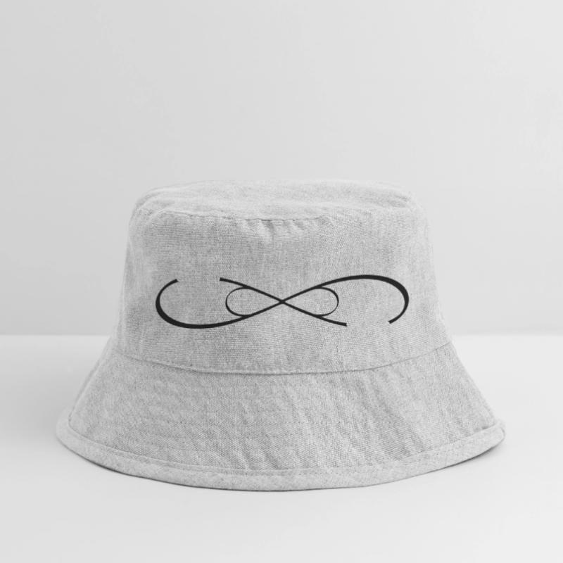 personalized double infinity icon with name Stanley/Stella Recycled Bucket Hat