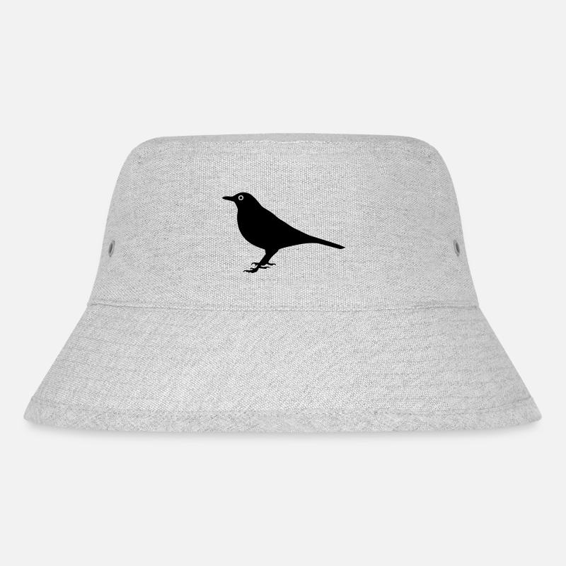 Oiseau Merle - Bob recyclé Stanley/Stella - gris chiné