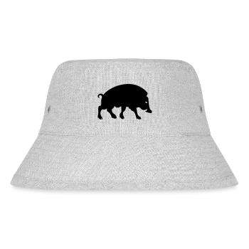 Wildschwein Arverne keltisches gallisches Symbol - Stanley/Stella recycelter Bucket Hat - Grau meliert - Vorne