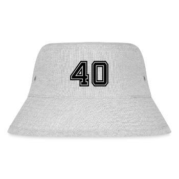 40 - Stanley/Stella recycelter Bucket Hat - Grau meliert - Vorne