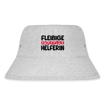 fleißige durstige helferin - Stanley/Stella recycelter Bucket Hat - Grau meliert - Vorne