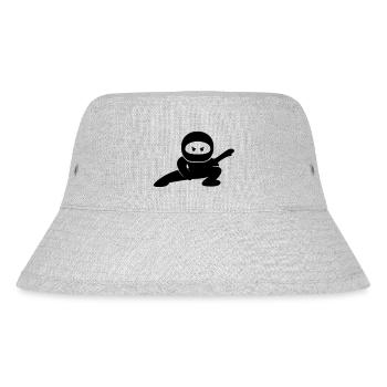 ninja comic - Stanley/Stella recycelter Bucket Hat - Grau meliert - Vorne