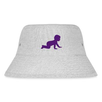 Baby B without shadows - 1 color vector - Stanley/Stella Recycled Bucket Hat - heather grey - Front