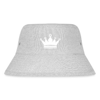 Crown Icon Symbol - Stanley/Stella Recycled Bucket Hat - heather grey - Front