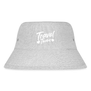 Travel Team Heart Love - Stanley/Stella Recycled Bucket Hat - heather grey - Front