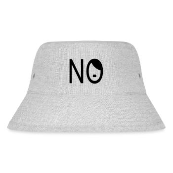 NO - Gegen Nazis - Stanley/Stella recycelter Bucket Hat - Grau meliert - Vorne