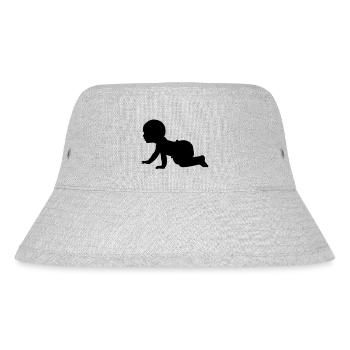 Baby Shadow A - 1 color vector - Stanley/Stella Recycled Bucket Hat - heather grey - Front