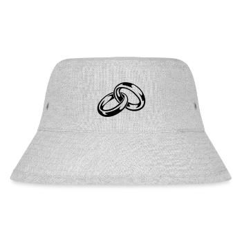 eheringe_01 - Stanley/Stella recycelter Bucket Hat - Grau meliert - Vorne