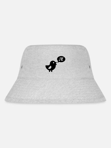 Vogel: Pi - Stanley/Stella recycelter Bucket Hat - Grau meliert
