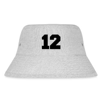 12 - Stanley/Stella recycelter Bucket Hat - Grau meliert - Vorne