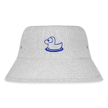Badeente Quietscheente Wasser Vogel süß niedlich - Stanley/Stella recycelter Bucket Hat - Grau meliert - Vorne