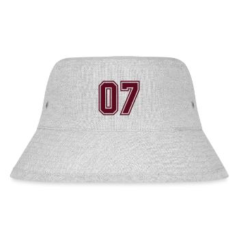 07 sports jersey football number mono - Stanley/Stella recycelter Bucket Hat - Grau meliert - Vorne