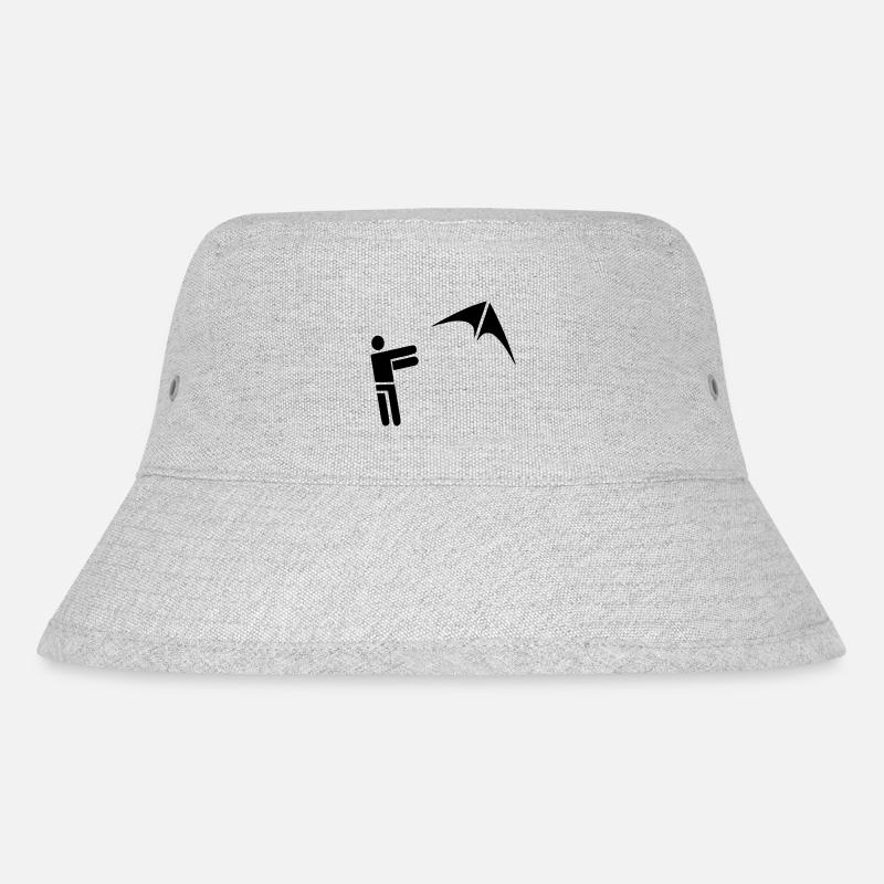 Drachenflieger - Stanley/Stella recycelter Bucket Hat - Grau meliert