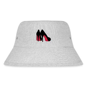 high_heels - Stanley/Stella recycelter Bucket Hat - Grau meliert - Vorne