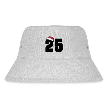 25 Zahl Weihnachten - Stanley/Stella recycelter Bucket Hat - Grau meliert - Vorne
