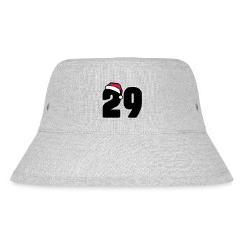 29 Zahl Weihnachten - Stanley/Stella recycelter Bucket Hat - Grau meliert - Vorne