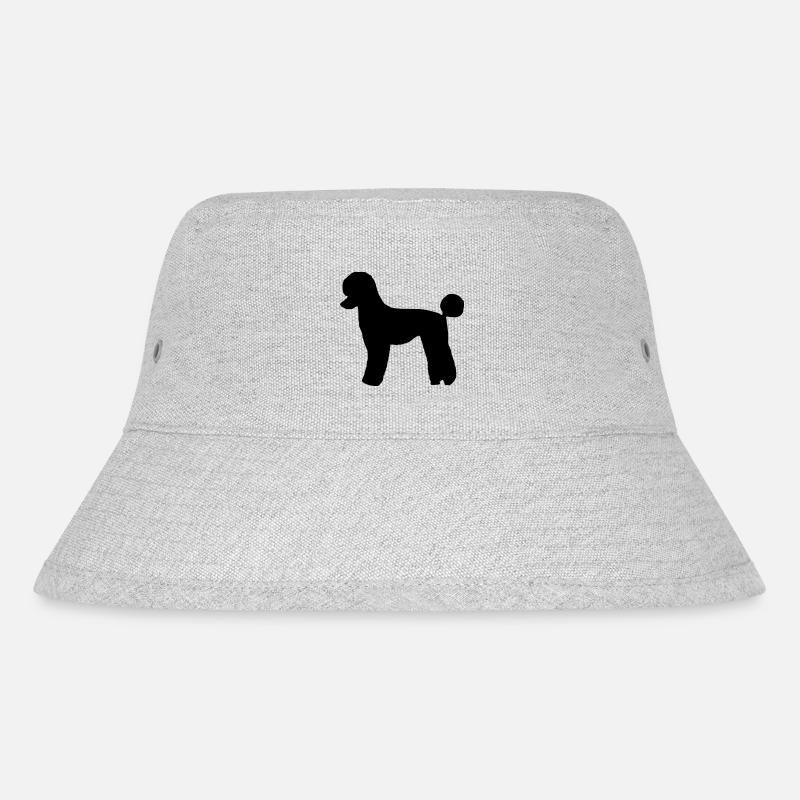 Caniche silhouette chien cadeau anniversaire - Bob recyclé Stanley/Stella - gris chiné