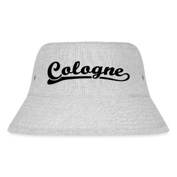 Cologne Schrift Retro - Stanley/Stella recycelter Bucket Hat - Grau meliert - Vorne