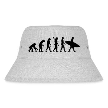 Evolution Surfen - Stanley/Stella recycelter Bucket Hat - Grau meliert - Vorne