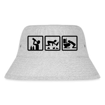 party - Stanley/Stella recycelter Bucket Hat - Grau meliert - Vorne