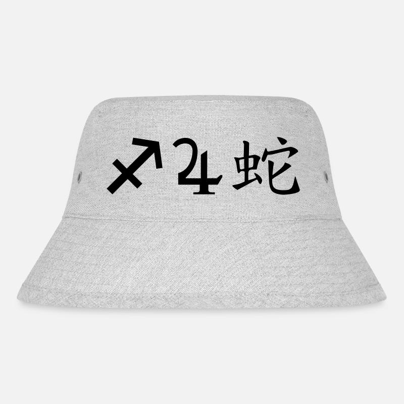 schütze jupiter schlange - Stanley/Stella recycelter Bucket Hat - Grau meliert