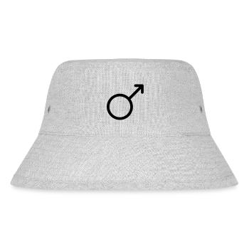 Symbole du sexe masculin - Bob recyclé Stanley/Stella - gris chiné - Devant