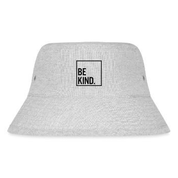 Be kind. - Stanley/Stella Recycled Bucket Hat - heather grey - Front