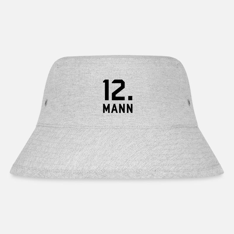 Zwölfter Mann - Stanley/Stella recycelter Bucket Hat - Grau meliert
