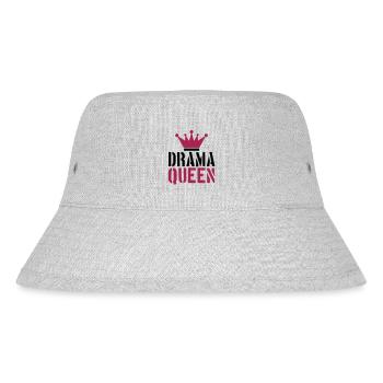 stempel drama queen cool frau prinzessin weiblich - Stanley/Stella recycelter Bucket Hat - Grau meliert - Vorne
