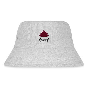 scheiss drauf - Stanley/Stella recycelter Bucket Hat - Grau meliert - Vorne