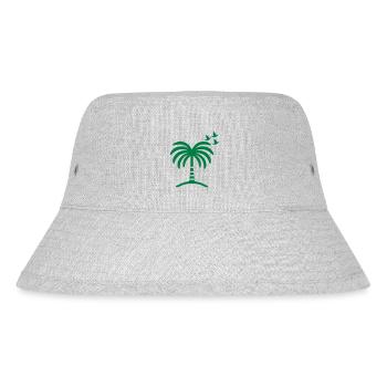 Palme - Stanley/Stella recycelter Bucket Hat - Grau meliert - Vorne