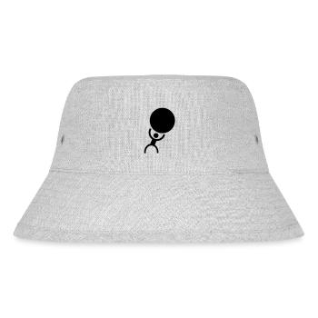 Strong Men - Stanley/Stella recycelter Bucket Hat - Grau meliert - Vorne