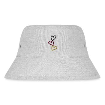 verknüpftes - Stanley/Stella recycelter Bucket Hat - Grau meliert - Vorne