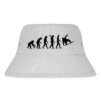 Evolution Snowboard - Stanley/Stella recycelter Bucket Hat - Grau meliert - Vorne